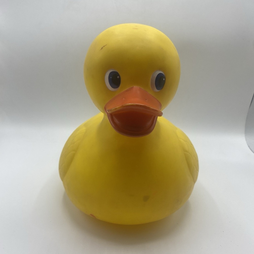 Vintage Jumbo Rubber Duck Schylling 2001 9" Large Collectable Retro Bath Toy